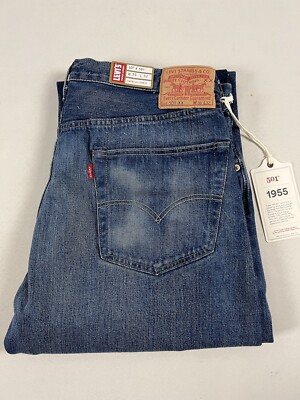 LEVIS VINTAGE CLOTHING LVC 1955 501 SELVEDGE JEANS SILENT SPRING