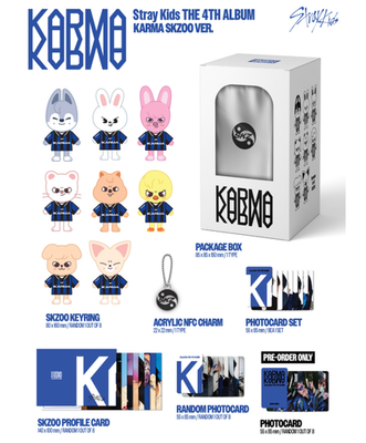 STRAY KIDS KARMA 4th Album SKZOO Ver. (Pre-order ver. ) + Tracking