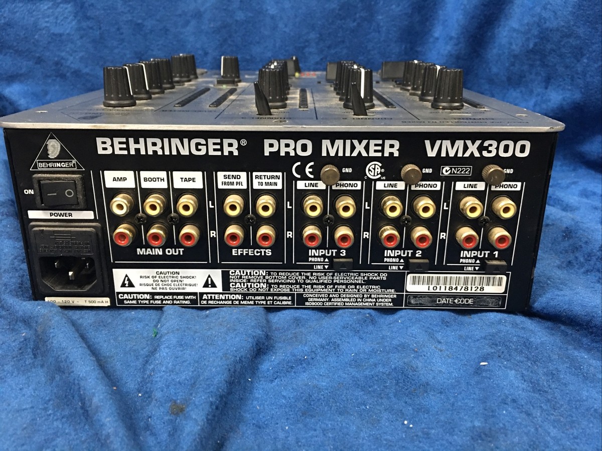 商品名】 Behringer VMX300 DJミキサー メンテ、動作確認済み 商品名