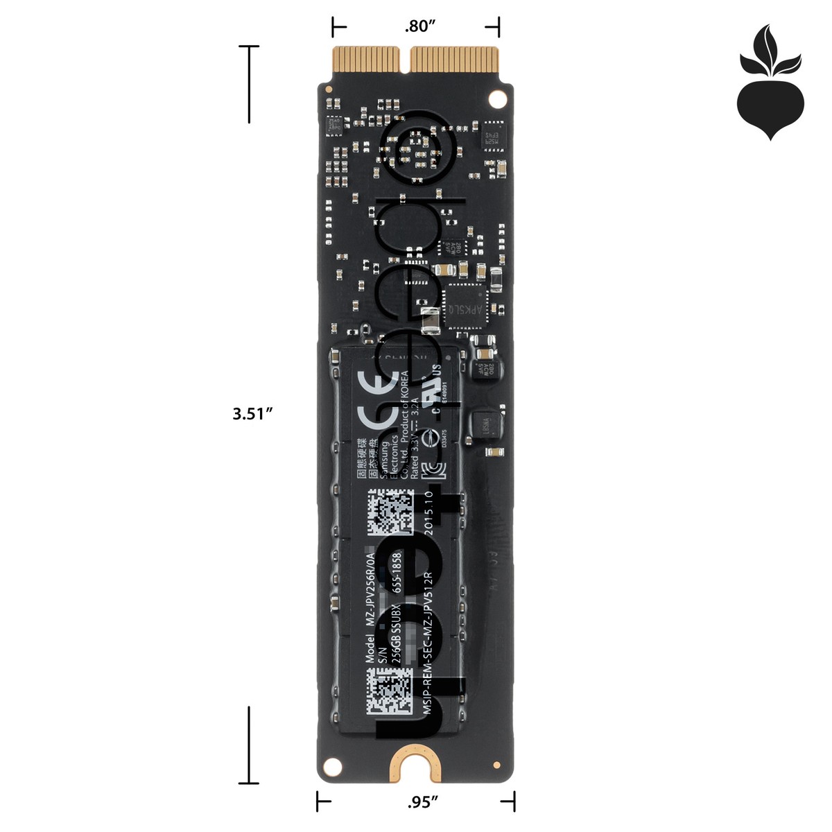APPLE 256GB PCIe SSUBX SSD - MacBook Pro Retina 13 A1502 15 A1398