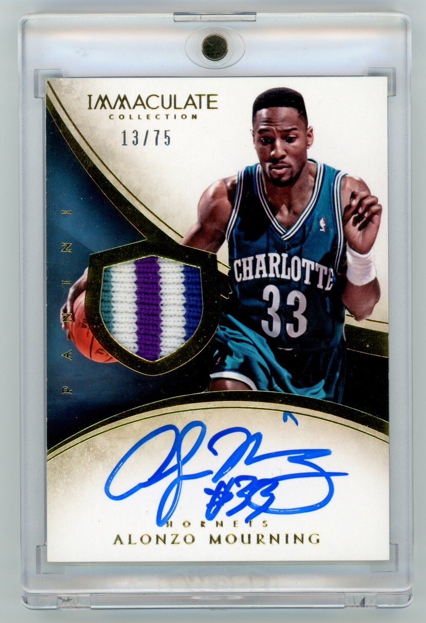 Alonzo Mourning Auto psa9 panini