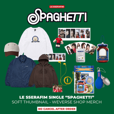 LE SSERAFIM SPAGHETTI Zipup Hoodie トレカ無し LE SSERAFIM