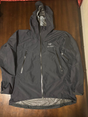Arc'teryx Alpha SL Jacket Mens XL Black Hooded Gore-Tex Paclite