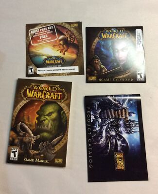 World Of Warcraft Original Box & Manual PC Game Blizzard (2004