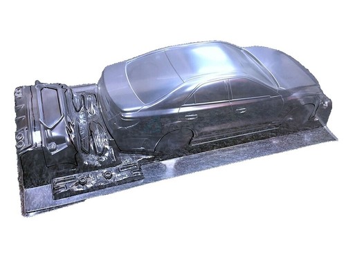 TETSUJIN 1/10 RC NISSAN R35 GTR LB☆PERFORMANCE PAINTED WIDE