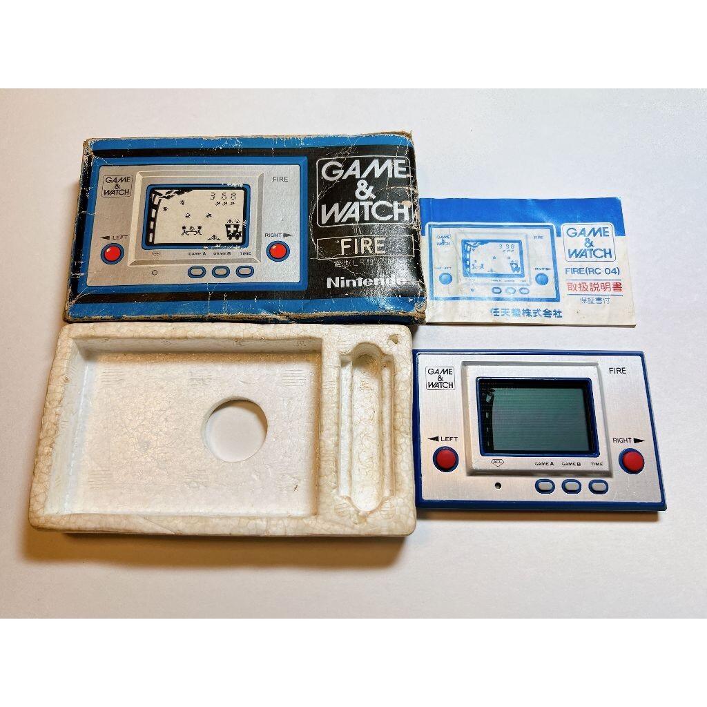 NINTENDO GAME AND & WATCH Fire 1980 w/ BOX Direct From Japan Very
