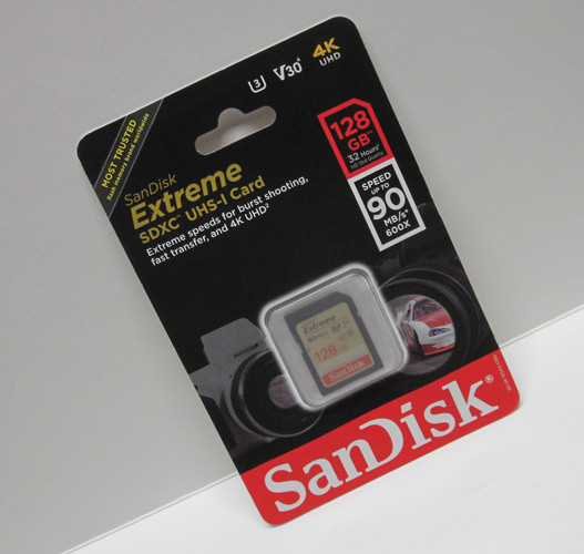 Sandisk 128GB FS extreme RX100 4K SD card for Sony RX100 VII VI V