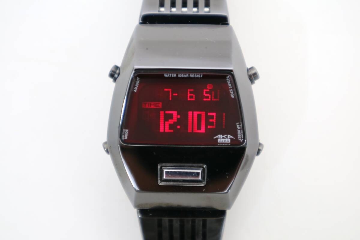 Seiko Alba AKA W670-4000 Gunmetal Watch Good Working for sale