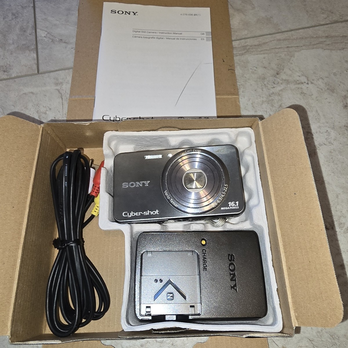 Sony Cyber-shot DSC-W570 16.1MP Digital Camera - Silver for sale