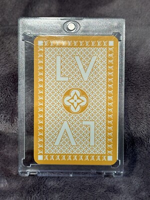 Louis Vuitton Jeu De Cartes Yellow Monogram Playing Card RARE D