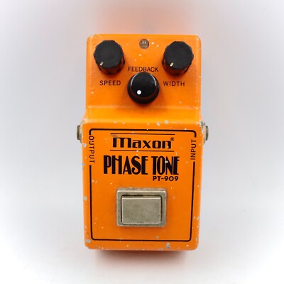 MAXON PT-909 Phase Tone Made in Japan Vintage Phaser Guitar Effect