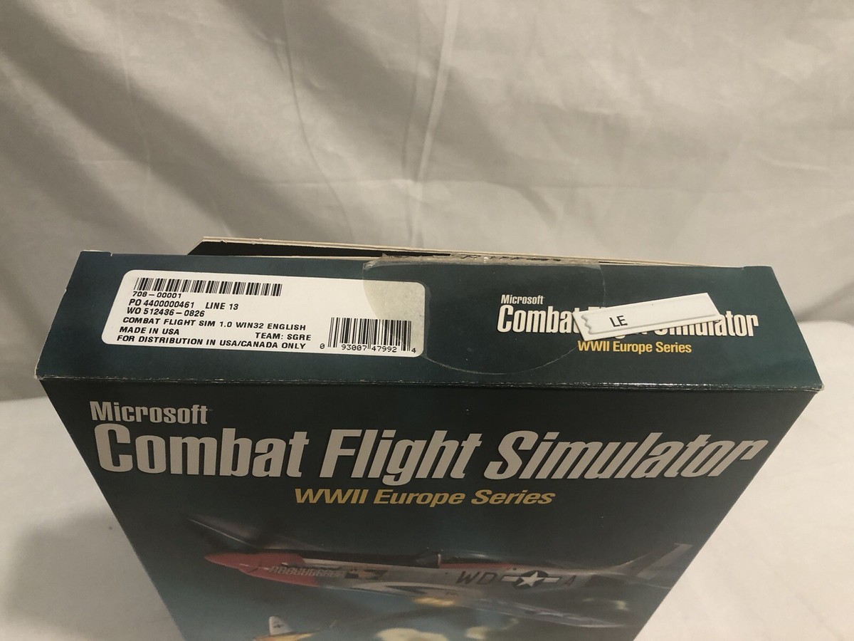 Microsoft Combat Flight Simulator WW2 Europe Series Windows 98 PC