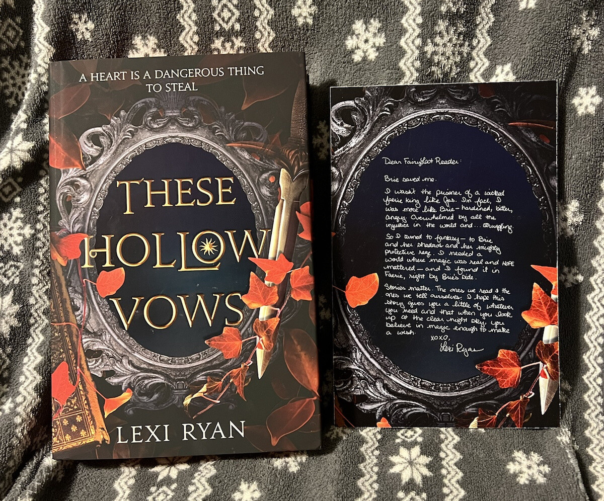 FairyLoot These Hollow Vows By Lexi Ryan, Signed, Sprayed