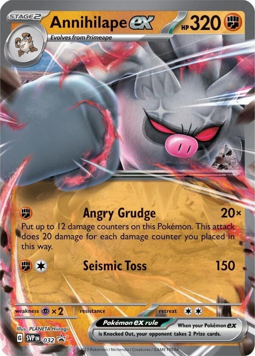 Pokémon TCG Annihilape ex SVP 032 Scarlet & Violet Black Star