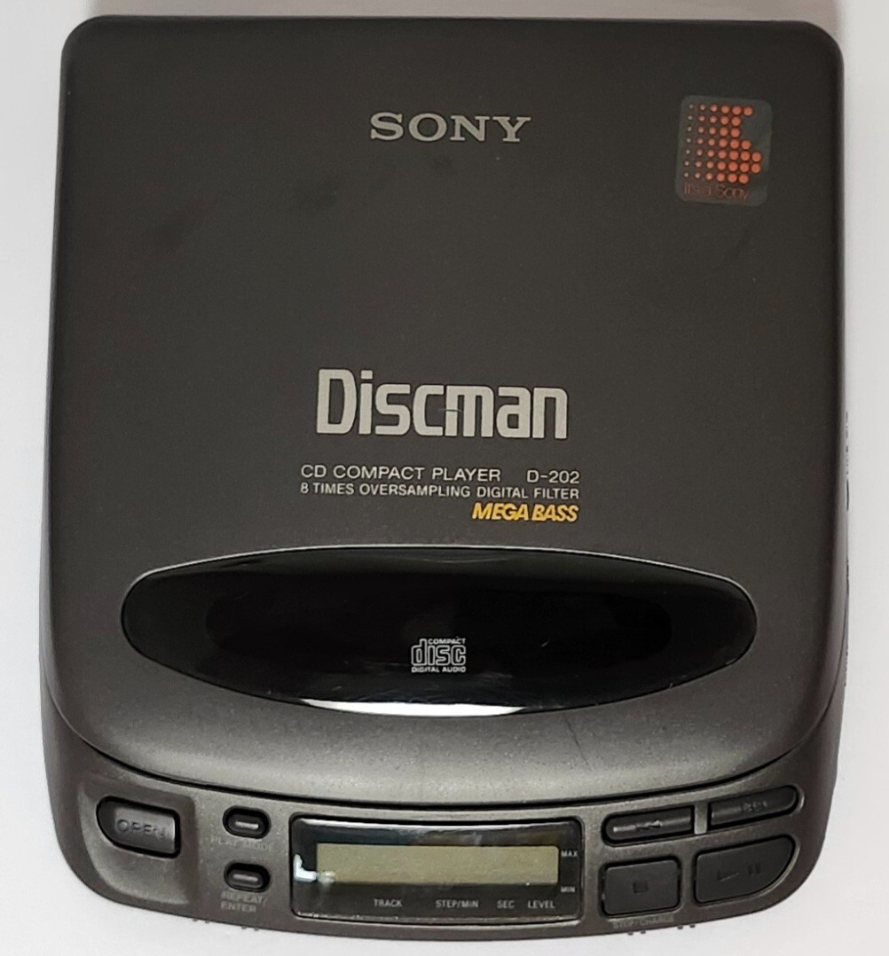 Sony Discman D-202 Portable CD Player Sony Discman For Repair Does