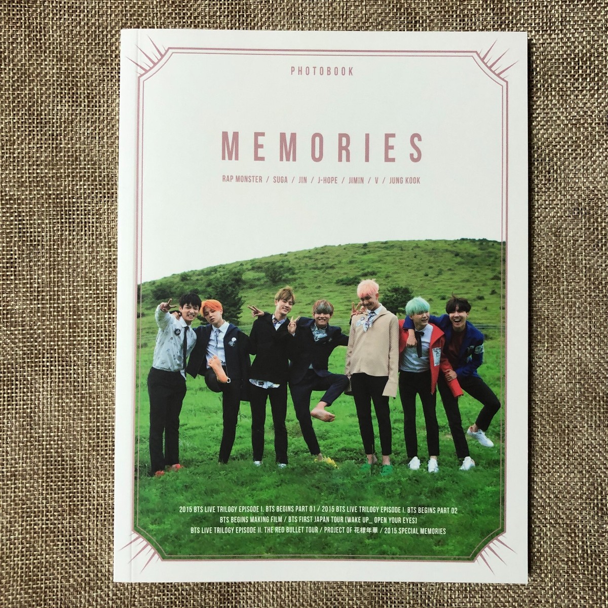 BTS [ Memories of 2015 ] Official DVD Region 1,3,4,5,6 + Photobook