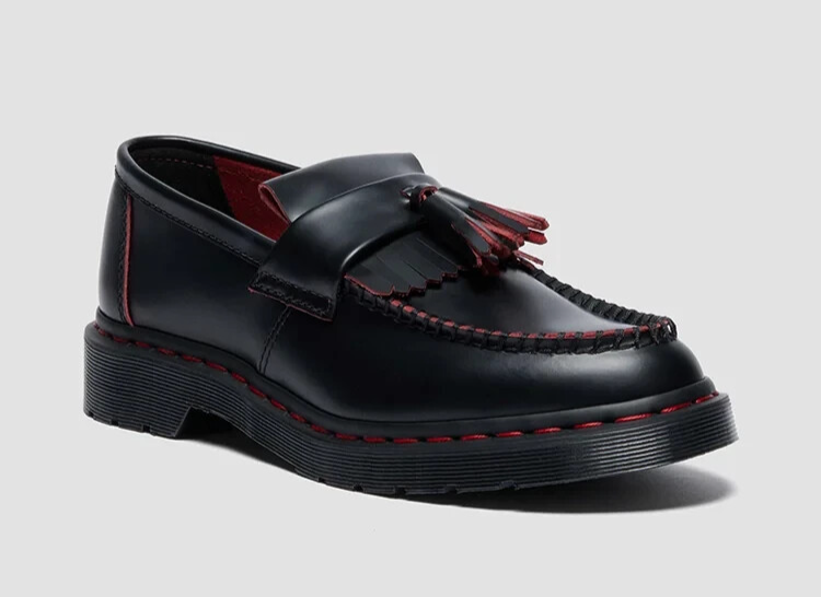 Dr. Martens Japan Exclusive ADRIAN Red Stitch Tassel Loafers