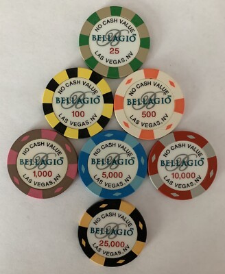 Las Vegas Bellagio Casino 1000 NCV Chip — World Poker Tour Use