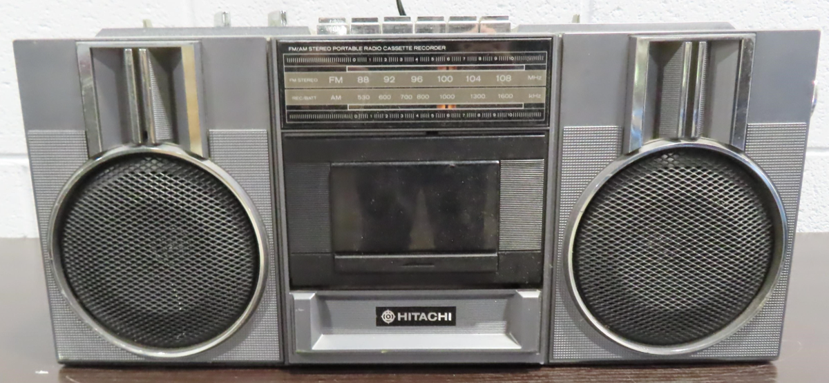 Hitachi TRK-6820H AM/FM Stereo Radio Cassette Recorder Boom Box