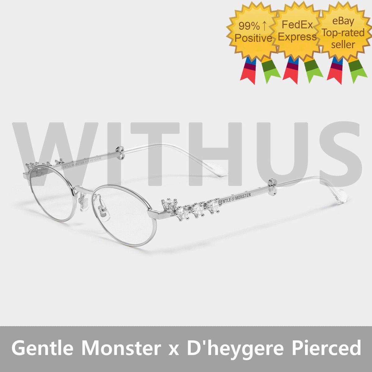 Gentle Monster x D'heygere Pierced 02 Silver / 100% Authentic