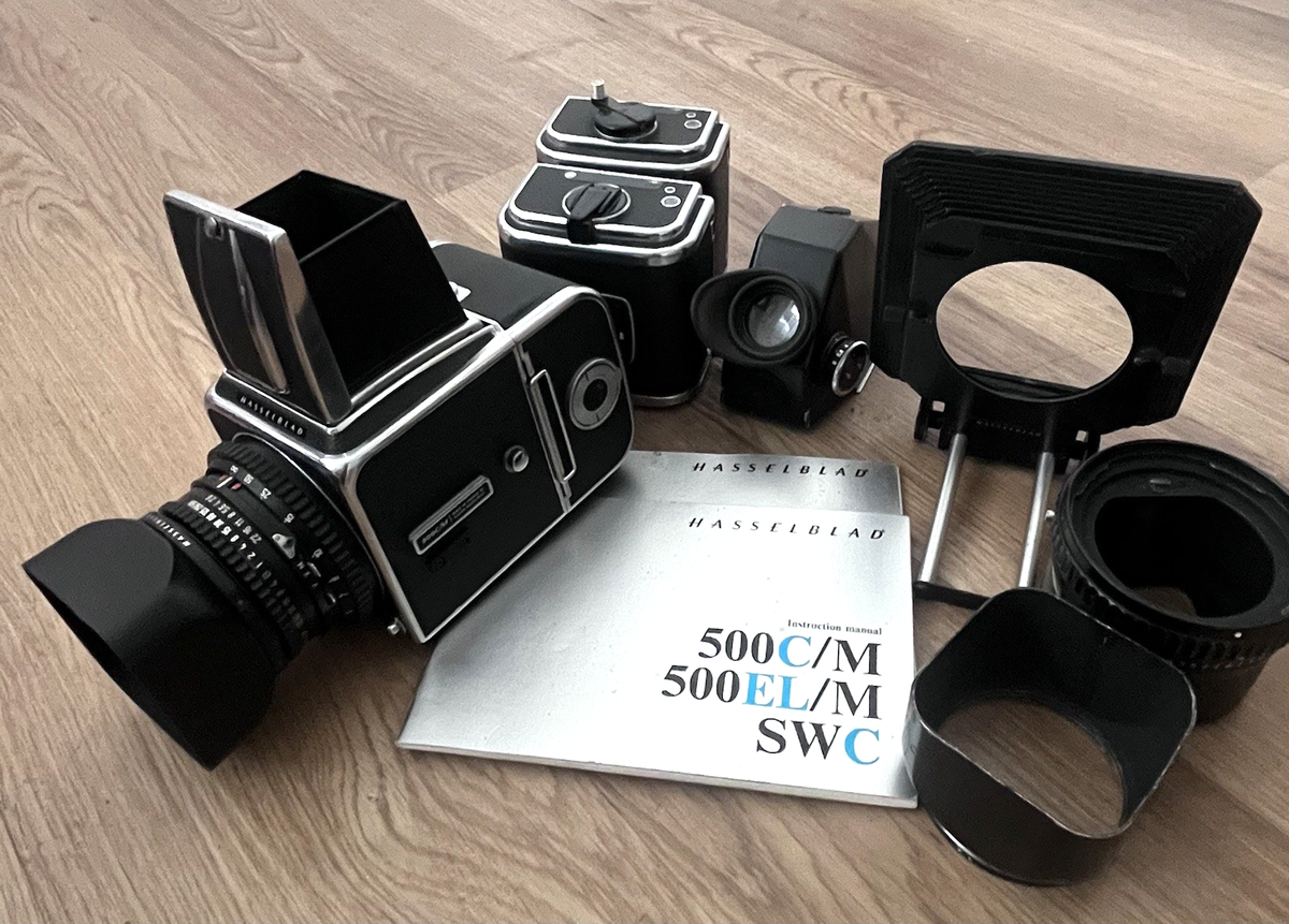 Hasselblad 500c/m Medium Format Film Camera Zeiss Planar F2.8 80mm