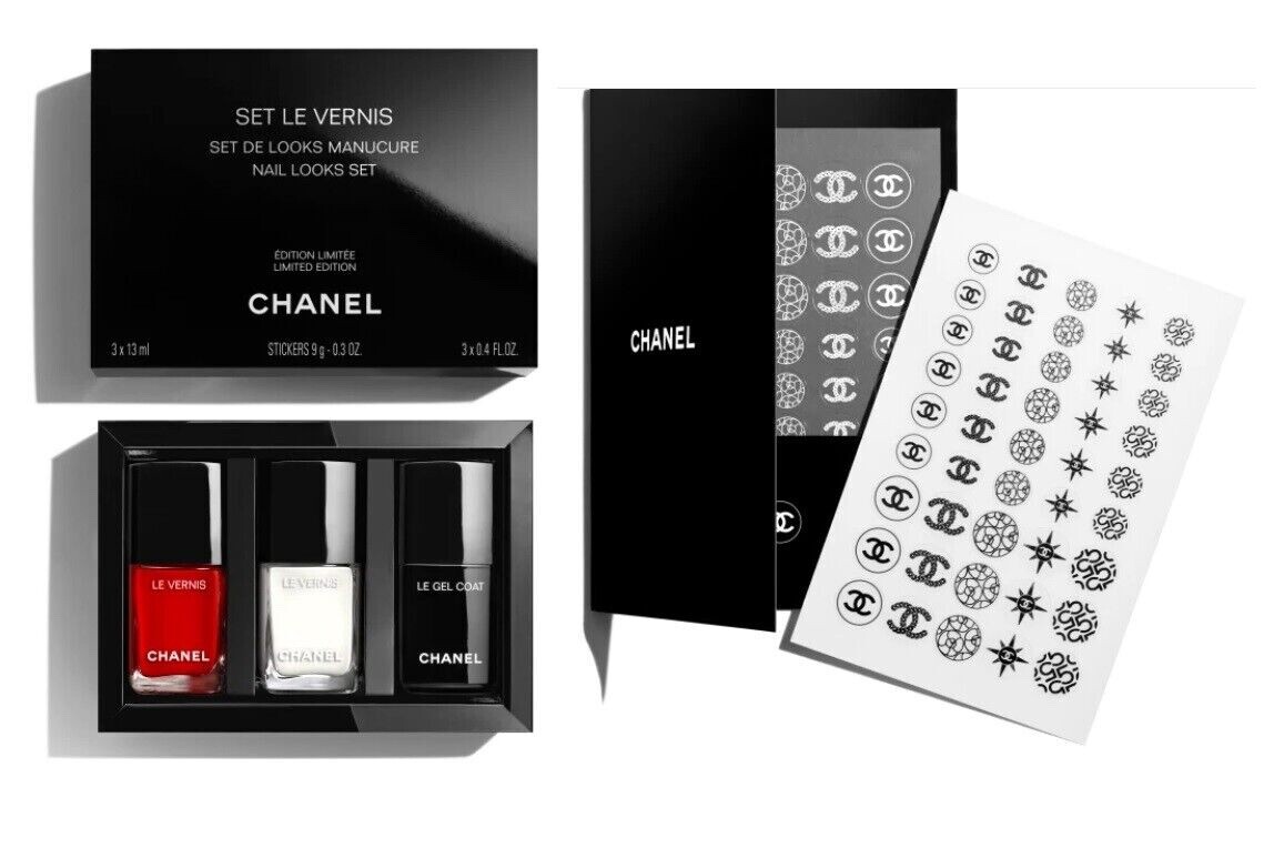 Chanel Set Le Vernis De Looks Manicure Nail Looks Set Stickers
