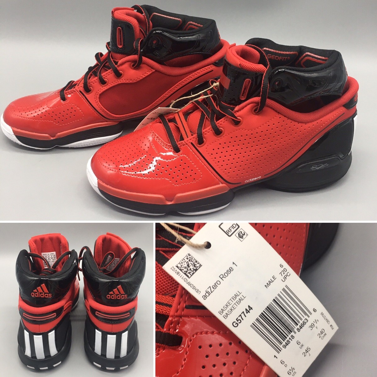 Adidas Adizero D Rose 1 Men Size 6.5 Basketball NBA Scarlet Red