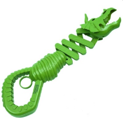Kids Stuff Dinosaur Head Grabber, Green Triceratops Reach Biter