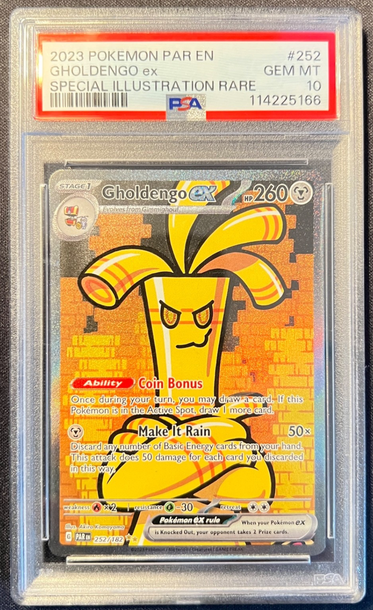 POKEMON 2024 SV Paradox Rift English Gholdengo ex 252/182 SIR PSA