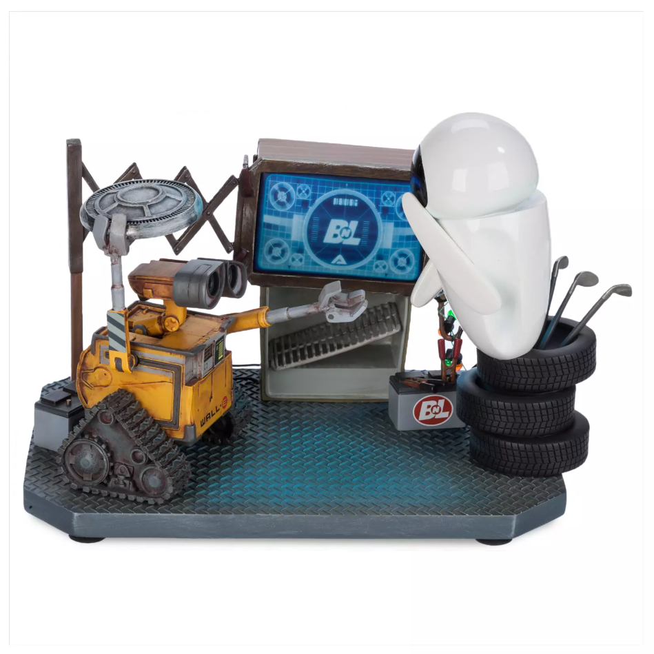 Pixar Wall-E & Eve Figure Light Up 15th Anniversary Disney Parks