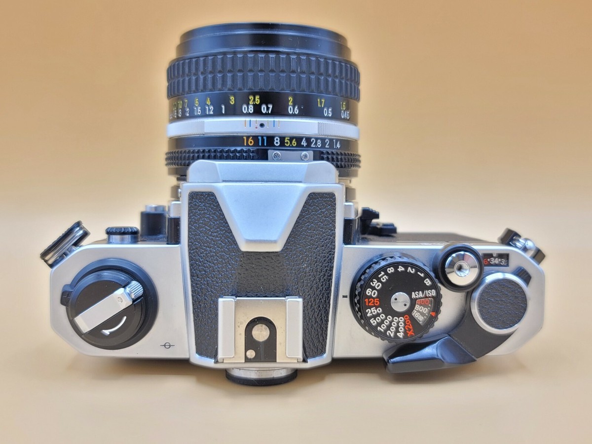 NIKON FM2 Sliver W/Nikon nikkor 50mm 1:1.4 Lens **PLEASE READ