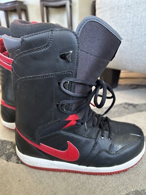 Nike vapen snowboard boots Red Black Size 8 | eBay