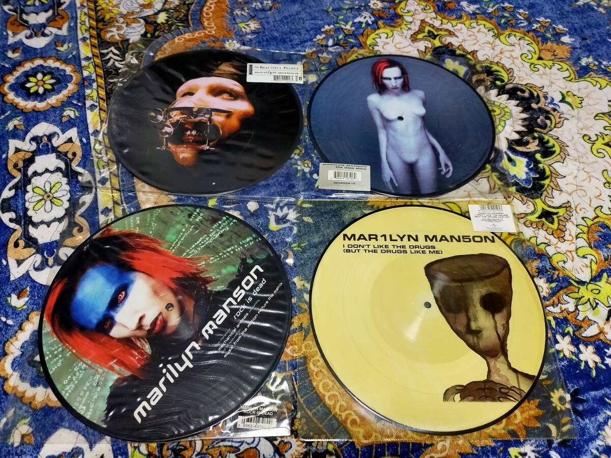 Marilyn Manson / 4 Picture Disc set Beautiful People, Rock is Dead