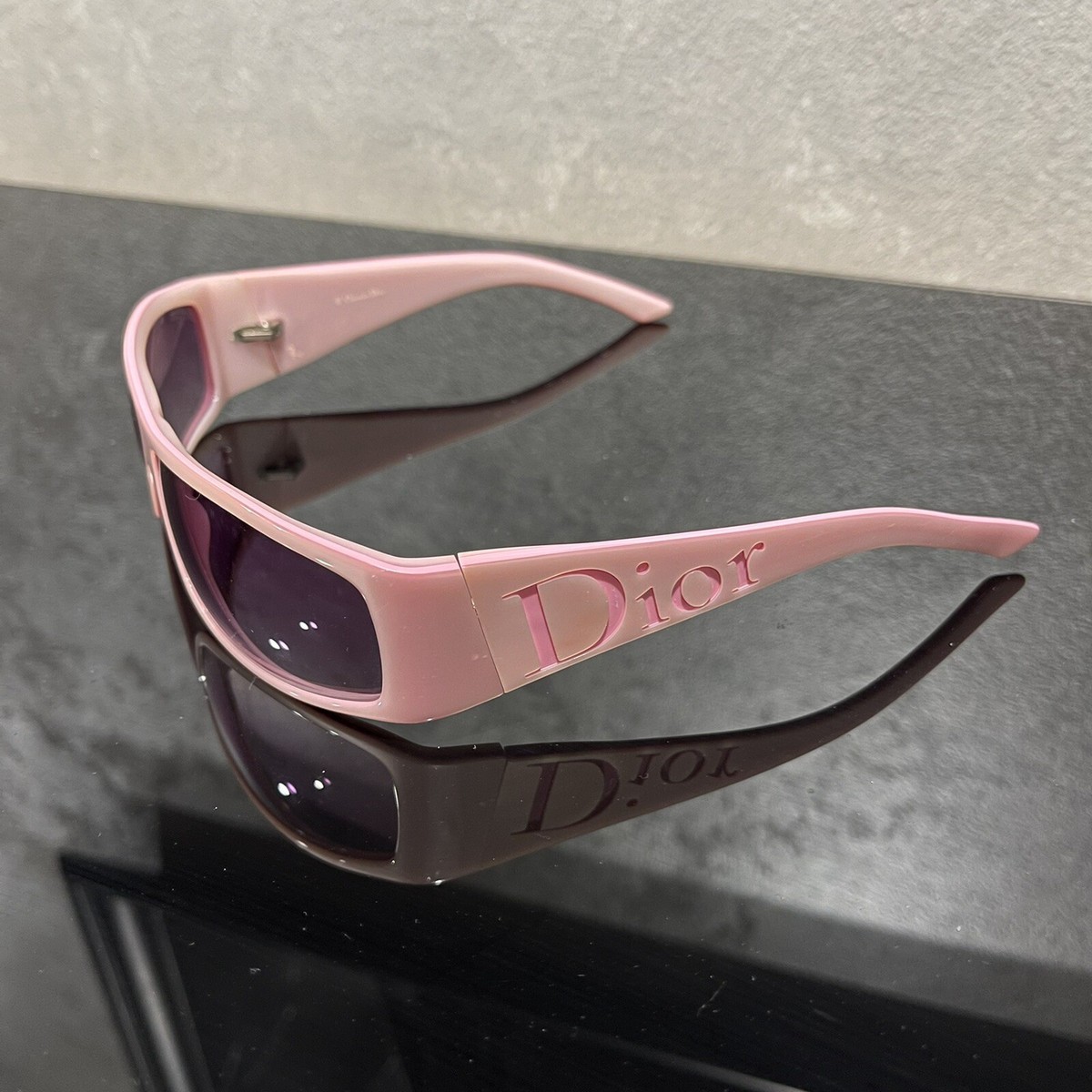 Vintage Christian Dior YOUR DIOR 2 Pink Sunglasses Y2K Barbie