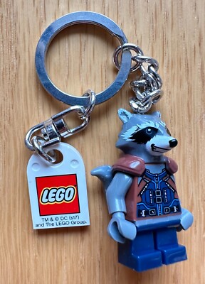 Rocket Raccoon Keychain Lego Marvel Guardians of the Universe 1.75