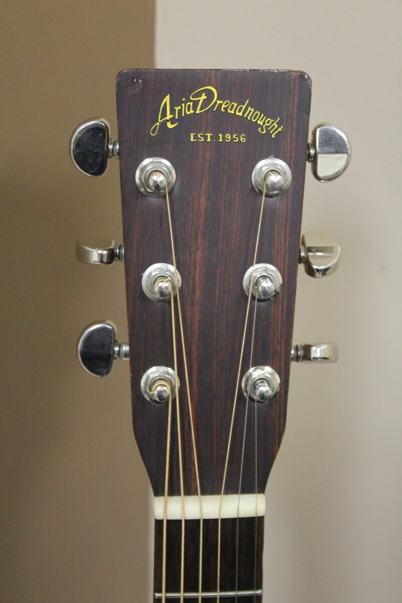 Aria Dreadnought AD-28N Acoustic Guitar w/soft case | eBay