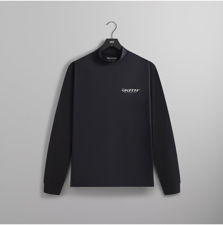 Kith X Taylormade Scratch Mock Neck Long Sleeve Black - Small | eBay