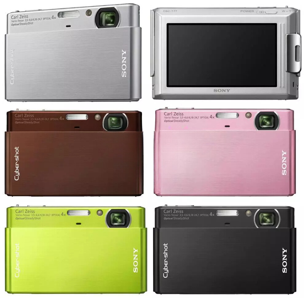 Sony Cybershot DSC- T77 10.1MP Digital Camera 4x Optical Zoom - 90