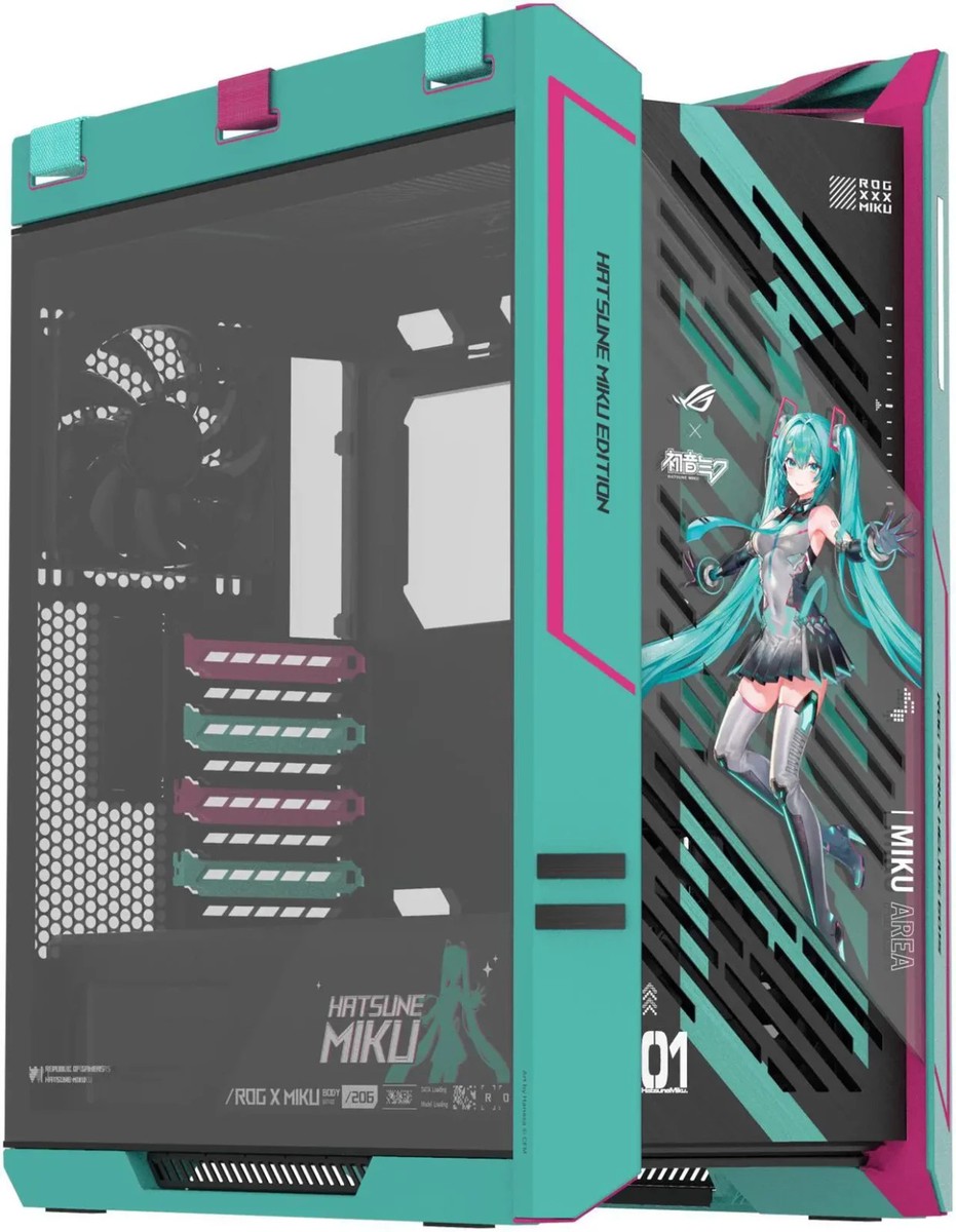 ASUS ROG Strix Helios II Hatsune Miku Edition Gaming PC Case | eBay