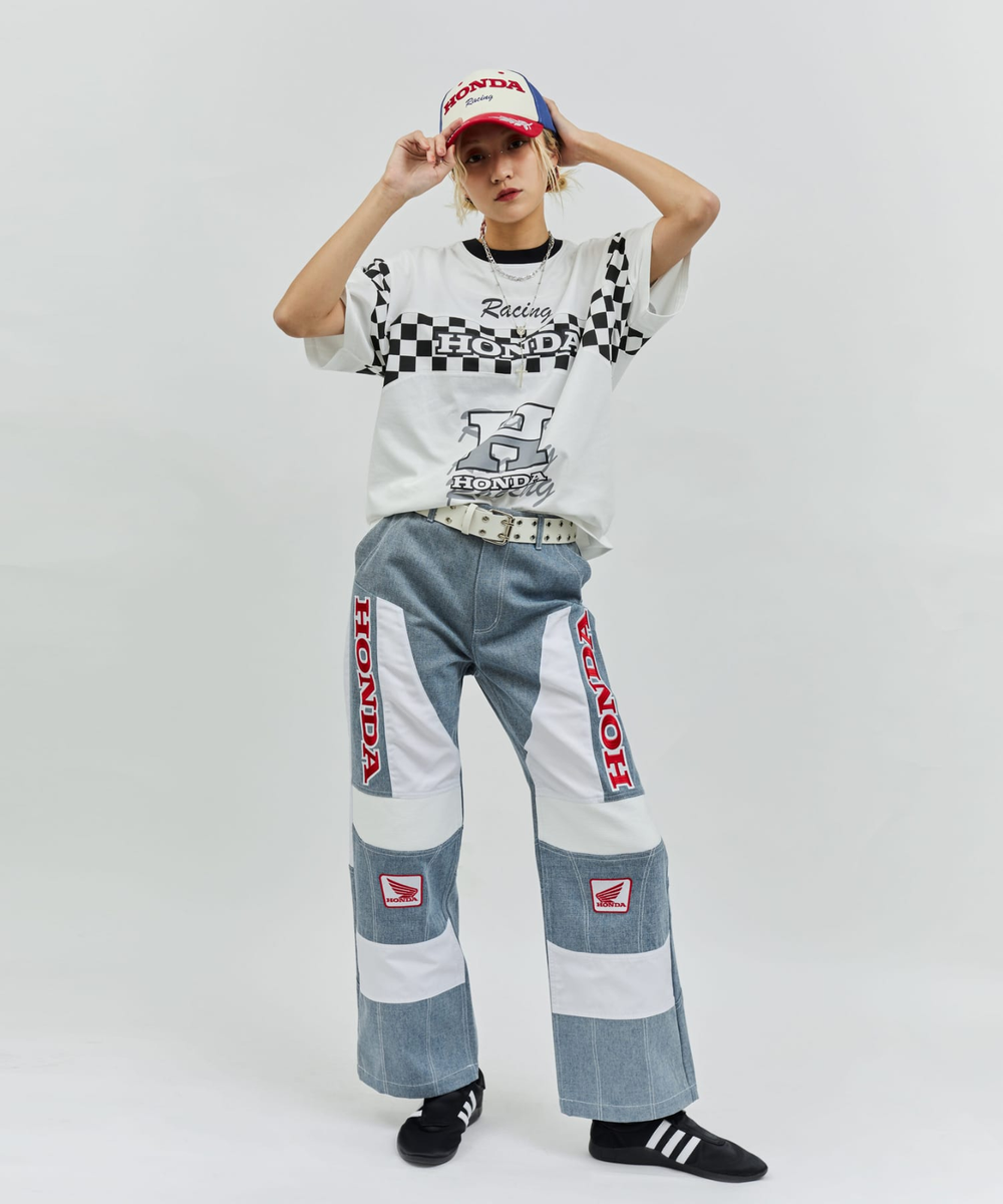 Honda x atmos pink Racing Pant Blue | eBay