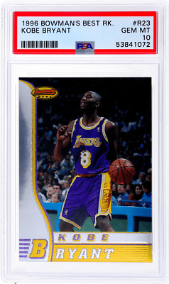 1996 Bowman's Best Kobe Bryant #R23 PSA 10 Rookie RC | eBay