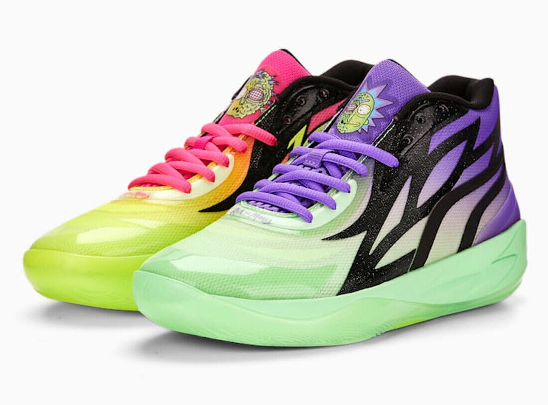 Puma Lamelo Ball MB.02 Rick & Morty 377411-02 Basketball Shoes | eBay