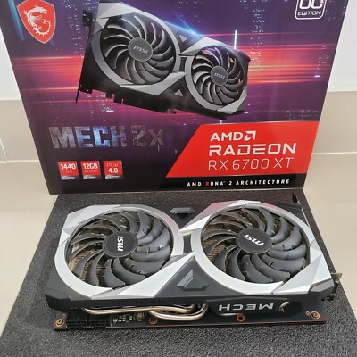 MSI AMD RADEON RX 6700 XT Mech 2X 12GB Gaming Graphic Card GPU | eBay