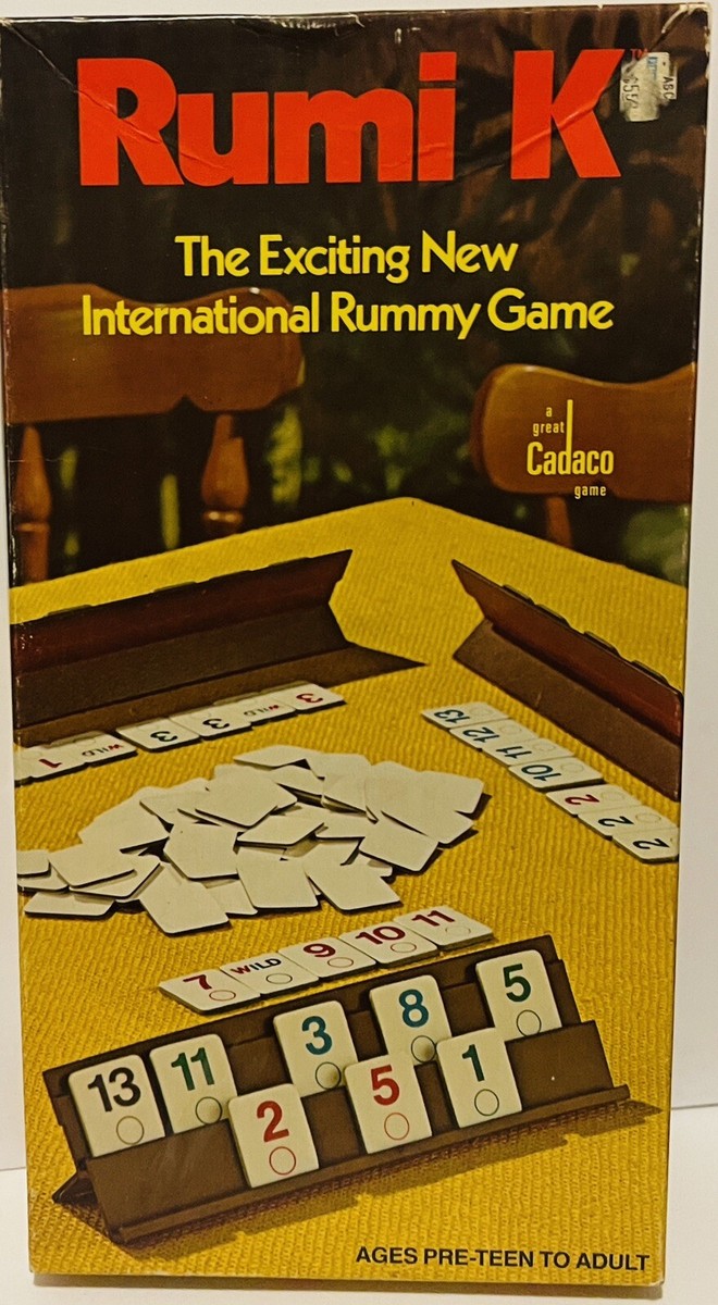 Rumi-K 1977 Vintage Board/Tile Game COMPLETE- Rummy Game Cadaco | eBay