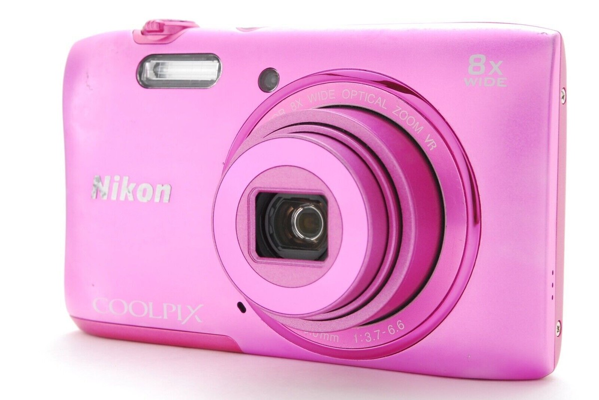 Nikon Coolpix S3600 Pink 8x Optical Zoom 20.1MP Digital Camera | eBay