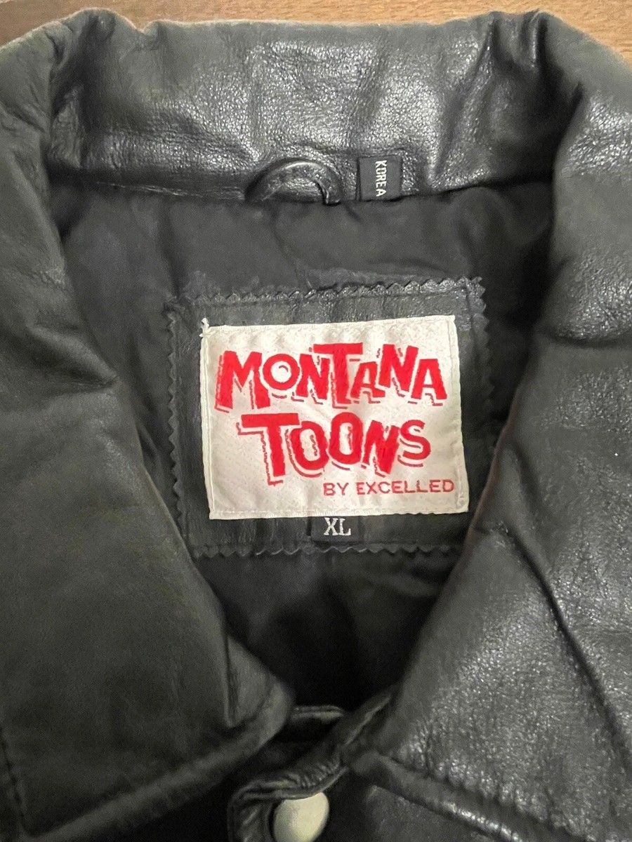 New With Tags 1994 POPEYE Montana Toons Leather Jacket RARE