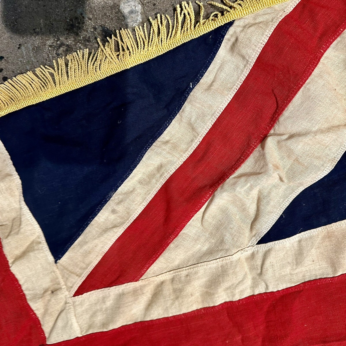 WW1 Era British UK Regimental Linen Flag Antique | eBay