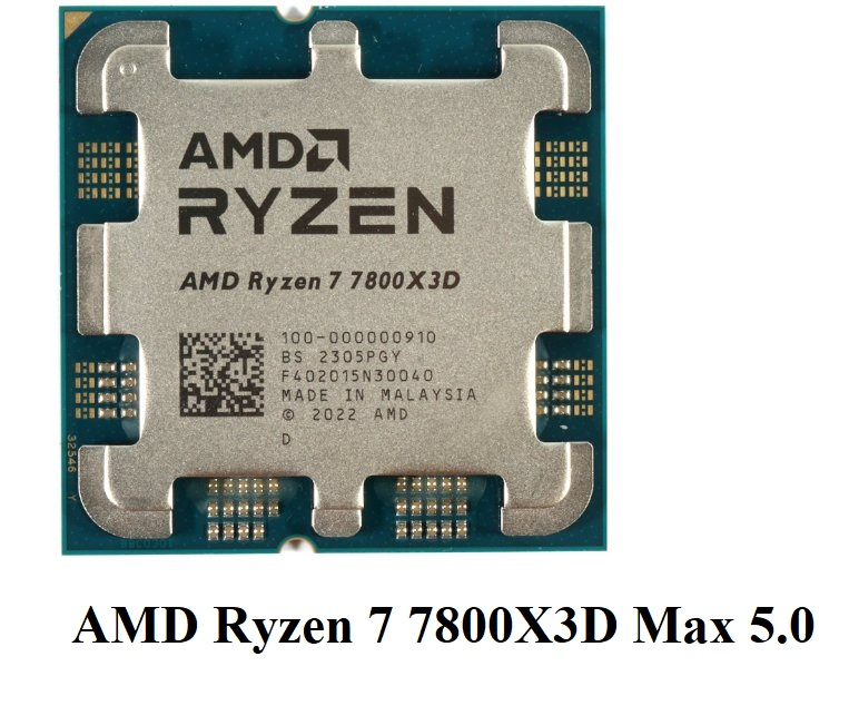 Tray AMD Ryzen 7 7800X3D AM5 CPU 8-Core 120W 5.0GHz TSMC 5nm
