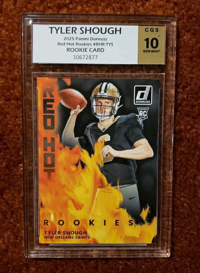 2025 Panini Donruss - Red Hot Rookies Tyler Shough #RHR-TYS (RC