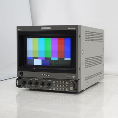 SONY BVM-D9H5J 9in HR Trinitron Monitor 25050h HD-SDI W/ BKM-129X